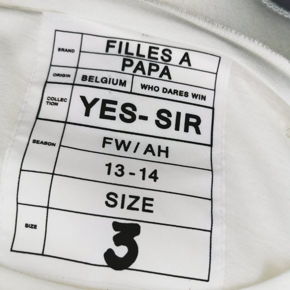 Filles A Papa Distressed T-Shirt Size L - Picture 4 of 5